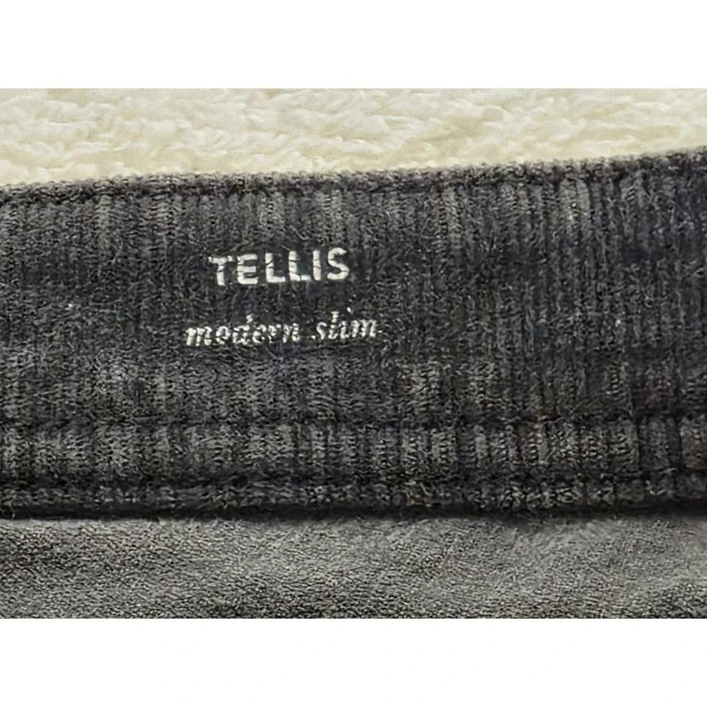 AG Adriano‎ Goldschmied Pants Mens 32x33 Gray Corduroy Tellis Modern Slim Skinny